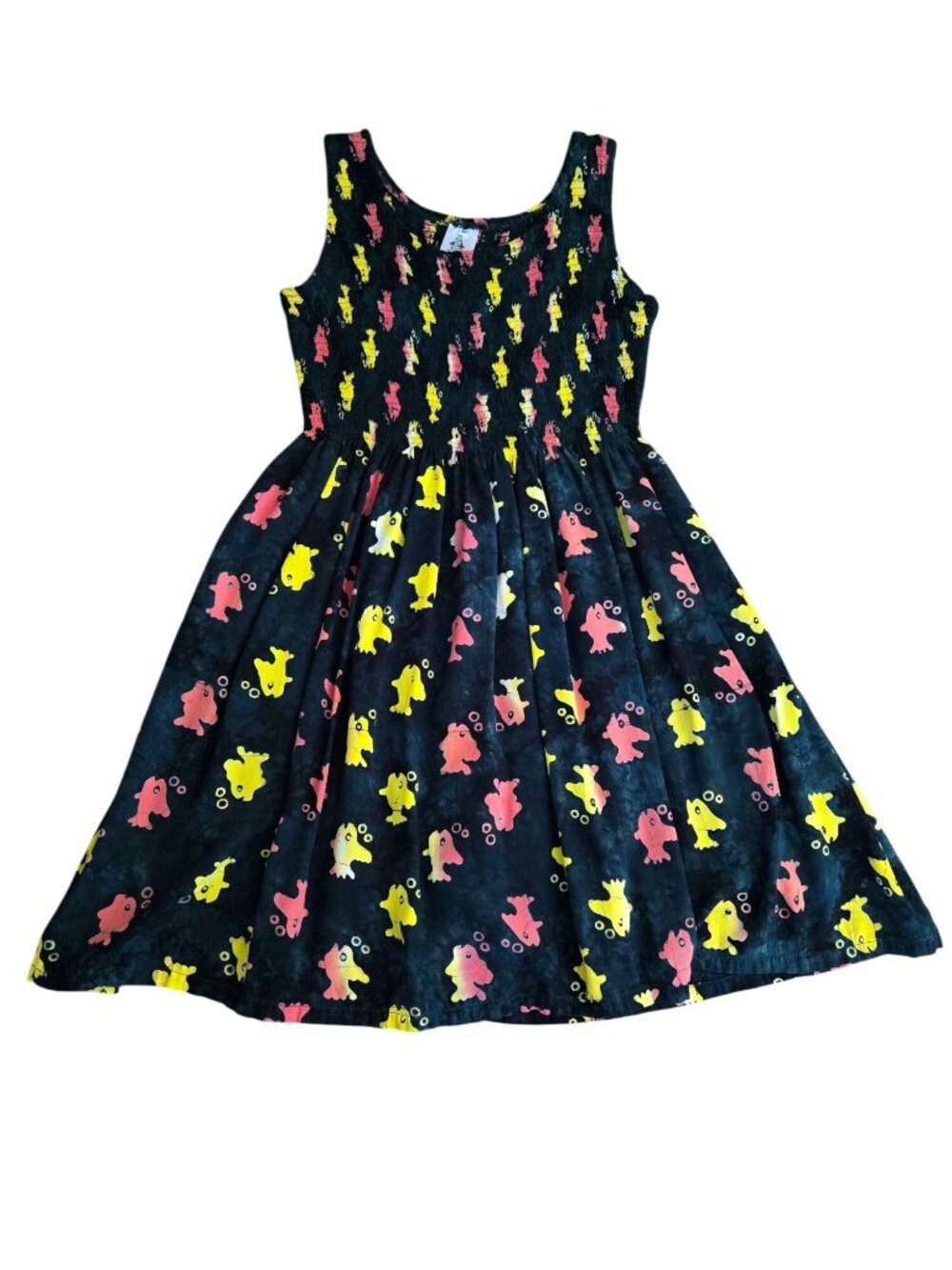 Abstract Art Festival Boho Fish Dress Women's Medium